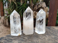 Polished Clear Quartz Crystals x 6 From Madagascar - Toprock Gemstones and Minerals 