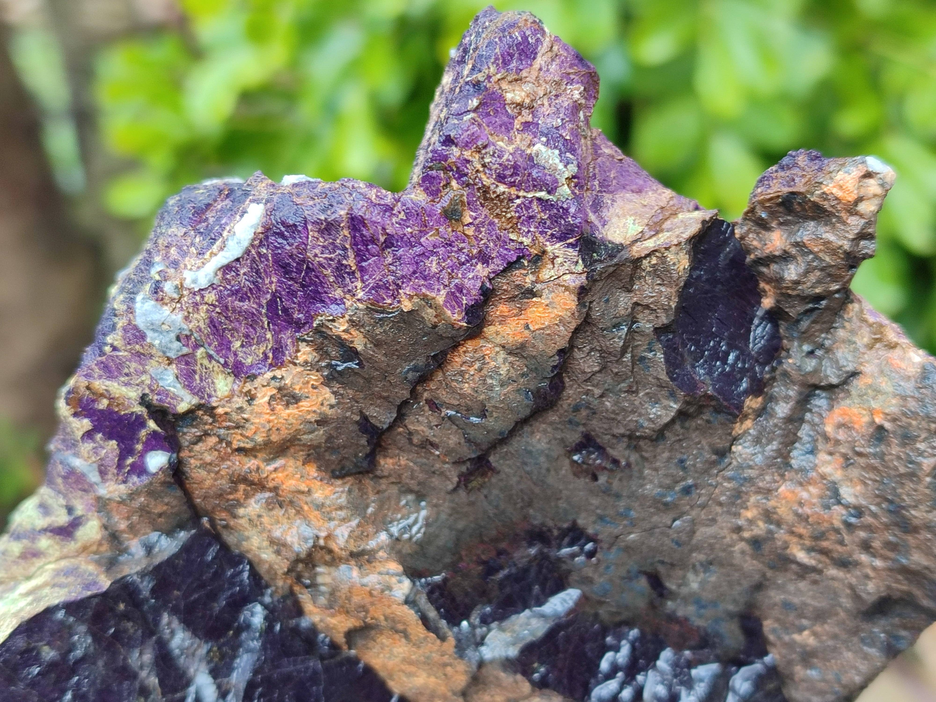 Natural Metallic Purpurite Cobbed Specimens x 2 From Erongo, Namibia - Toprock Gemstones and Minerals 
