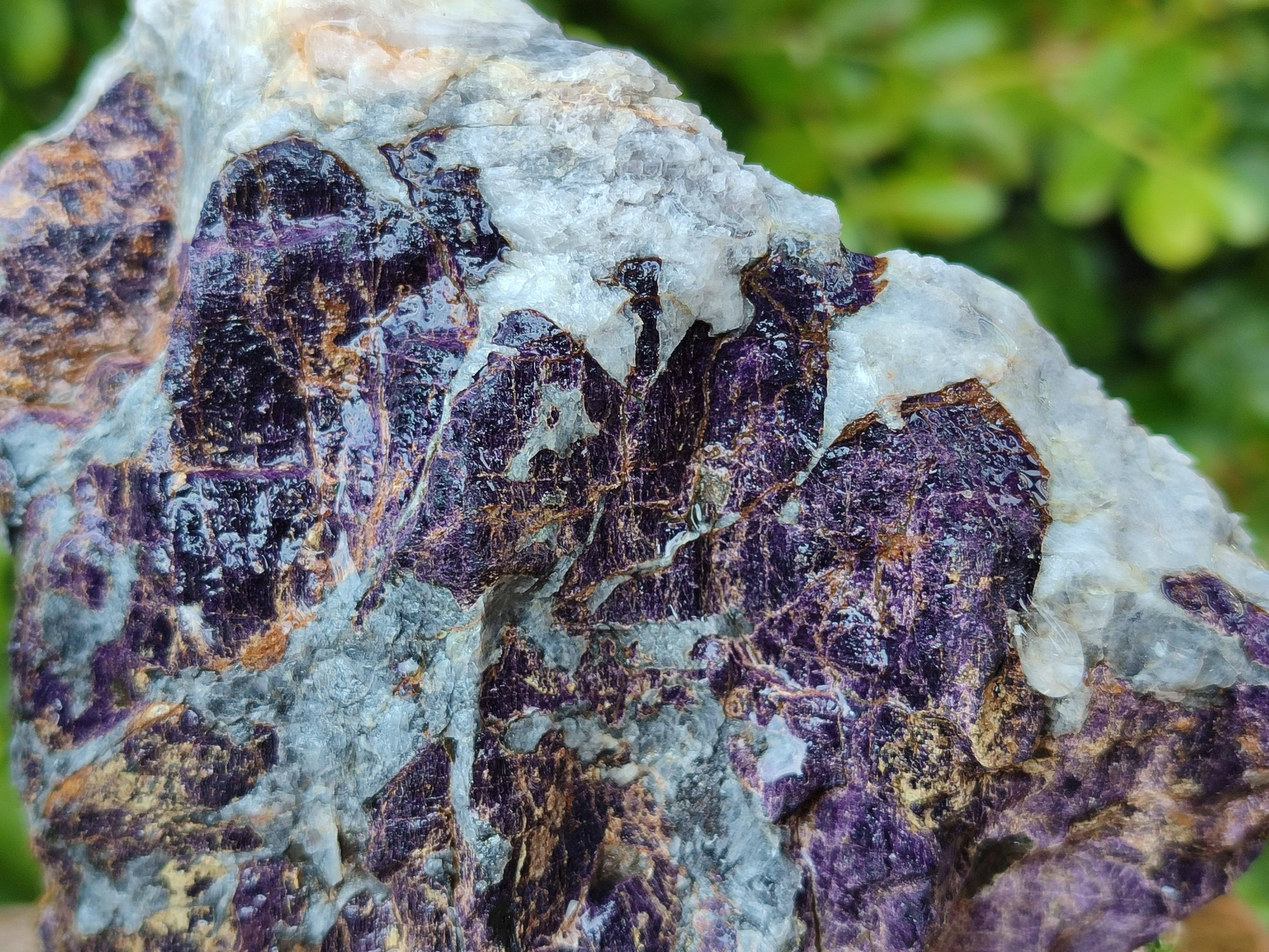 Natural Metallic Purpurite Cobbed Specimens x 2 From Erongo, Namibia - Toprock Gemstones and Minerals 