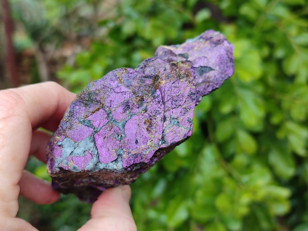 Natural Metallic Purpurite Cobbed Specimens x 2 From Erongo, Namibia - Toprock Gemstones and Minerals 