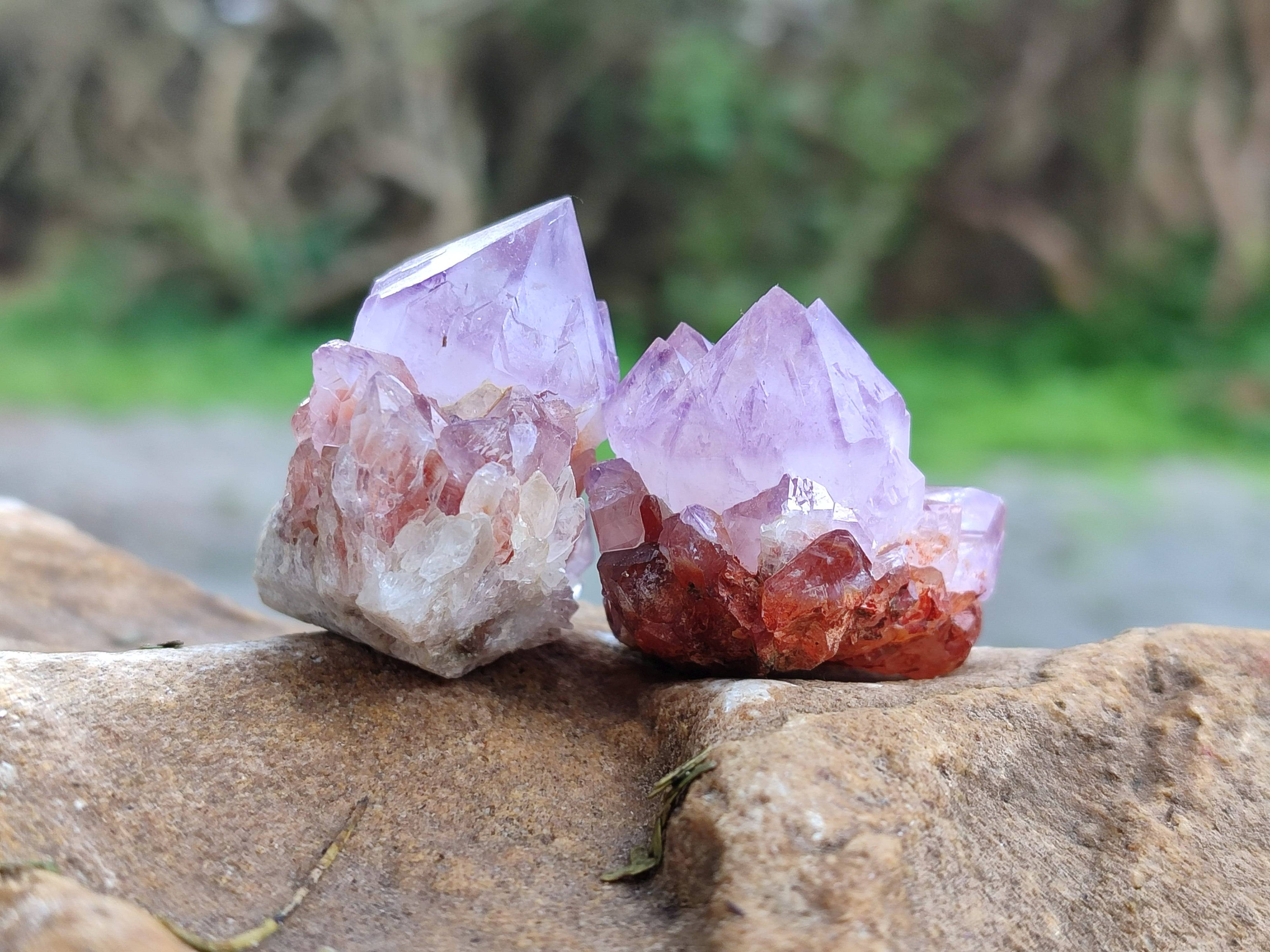 Natural Amethyst Spirit Quartz Specimens x 35 From Boekenhouthoek, South Africa - Toprock Gemstones and Minerals 