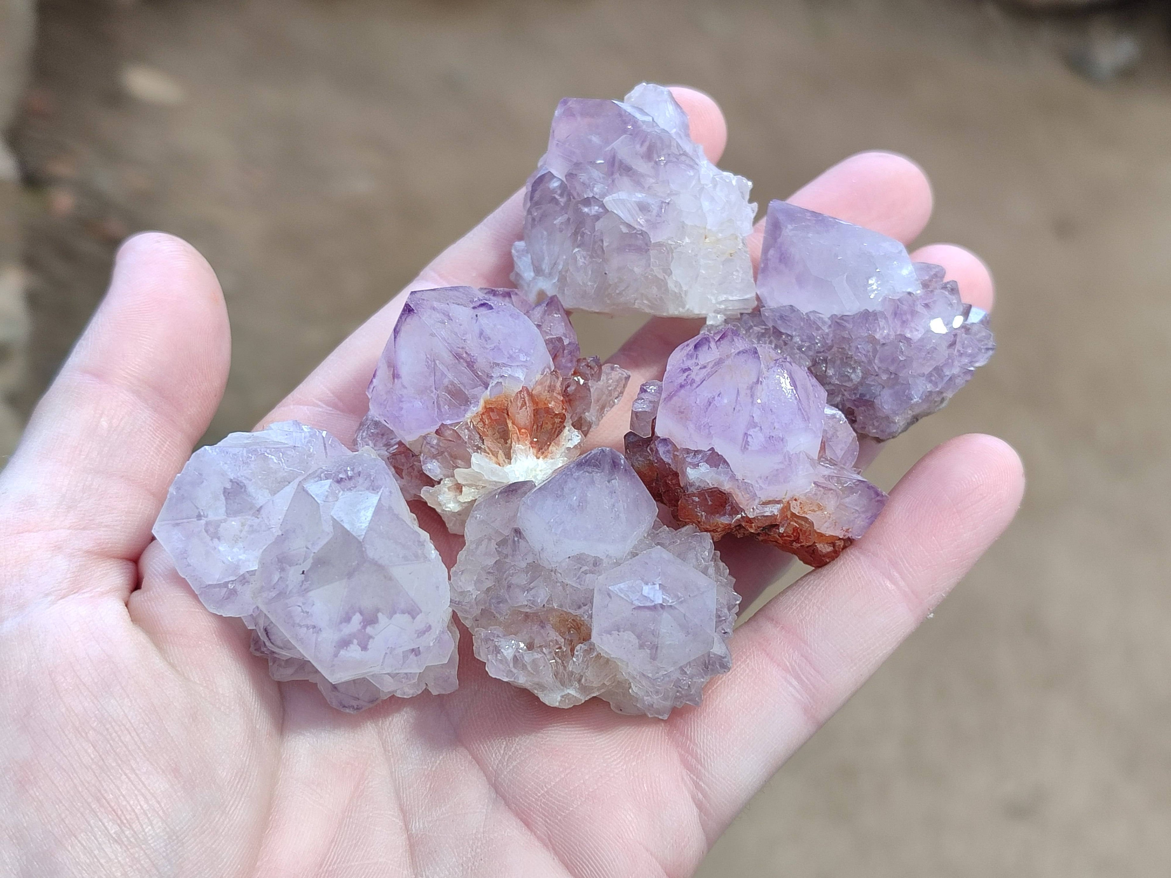 Natural Amethyst Spirit Quartz Specimens x 35 From Boekenhouthoek, South Africa - Toprock Gemstones and Minerals 