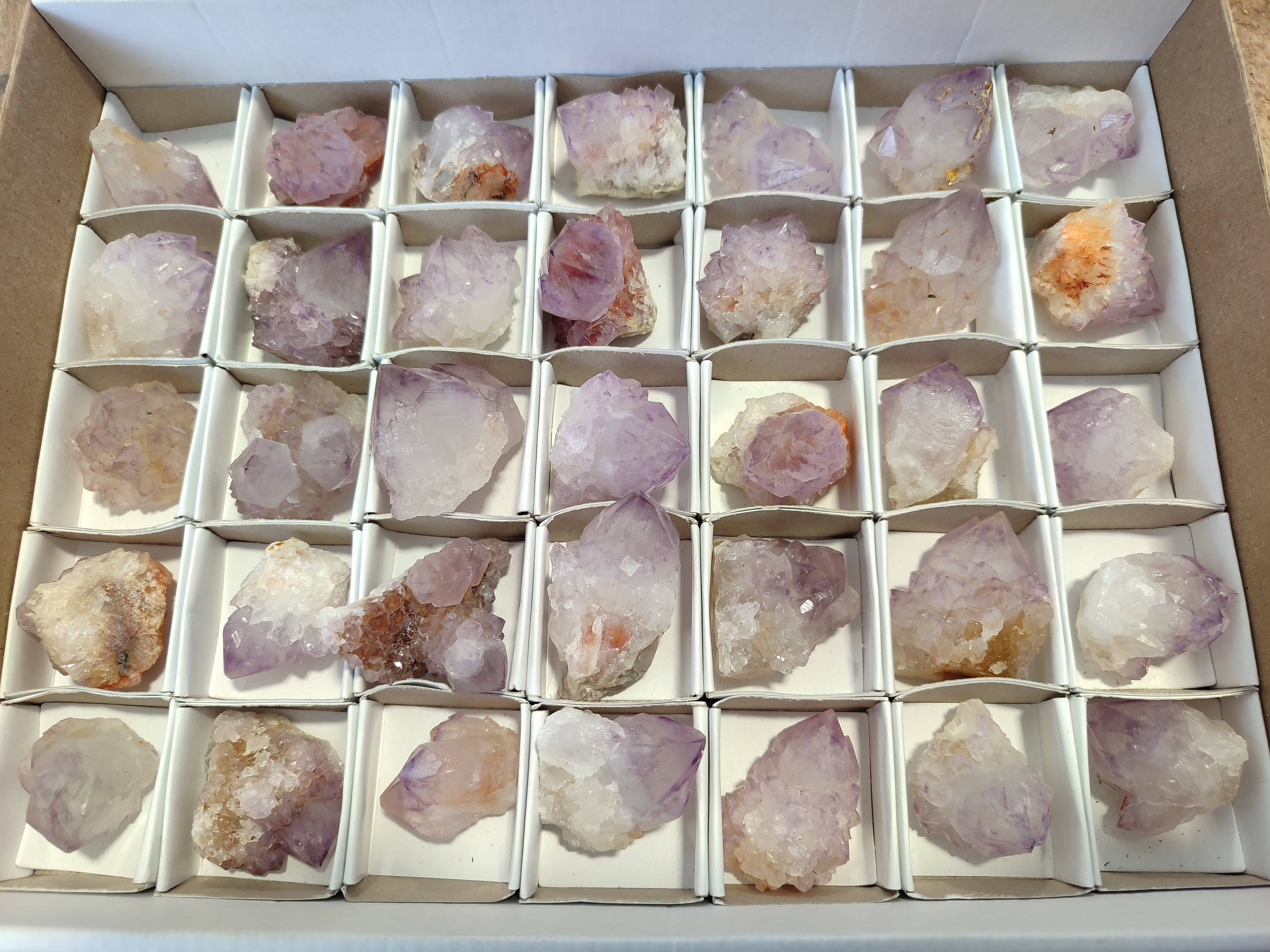 Natural Amethyst Spirit Quartz Specimens x 35 From Boekenhouthoek, South Africa - Toprock Gemstones and Minerals 
