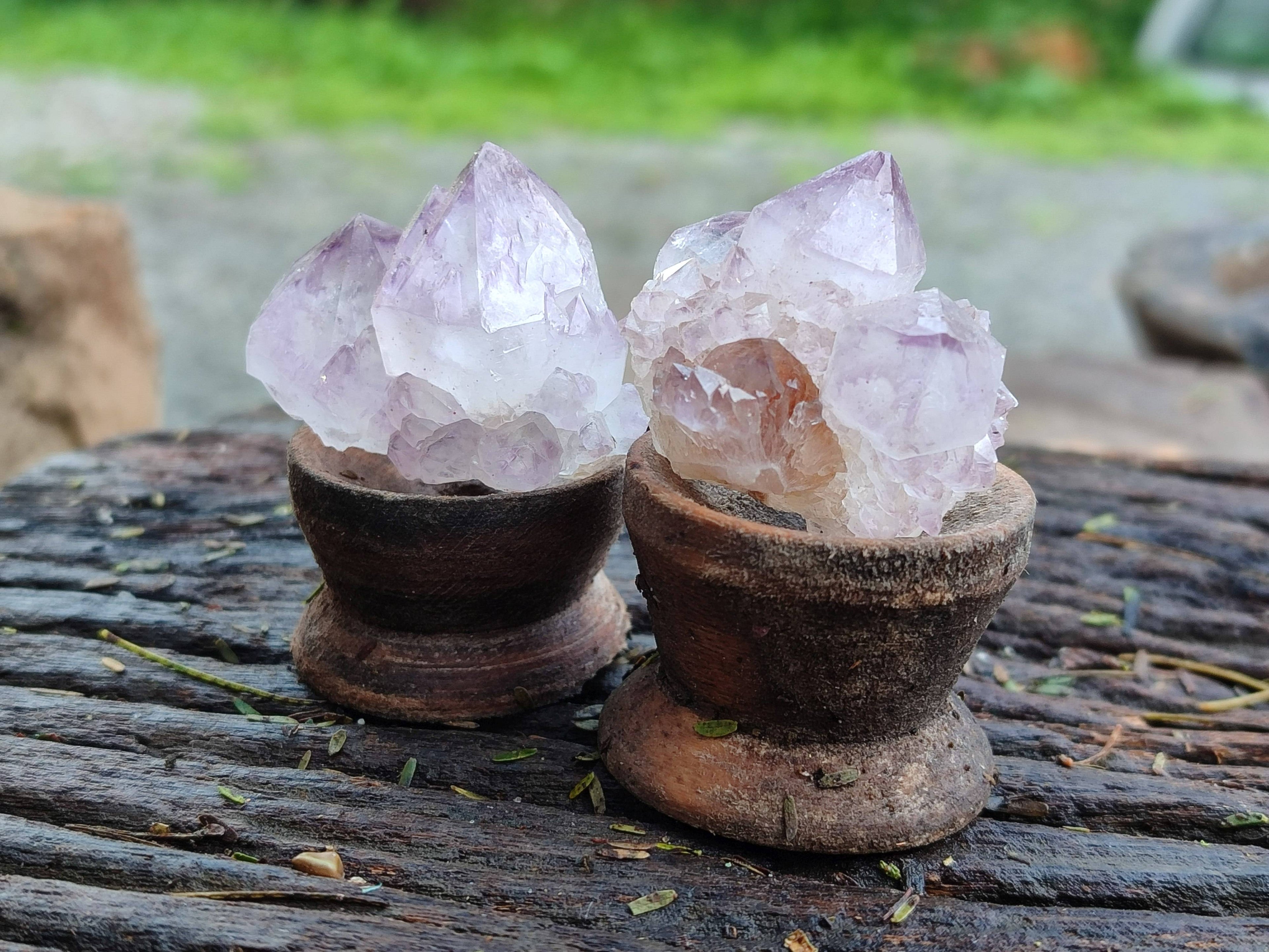 Natural Amethyst Spirit Quartz Specimens x 35 From Boekenhouthoek, South Africa - Toprock Gemstones and Minerals 