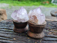 Natural Amethyst Spirit Quartz Specimens x 35 From Boekenhouthoek, South Africa