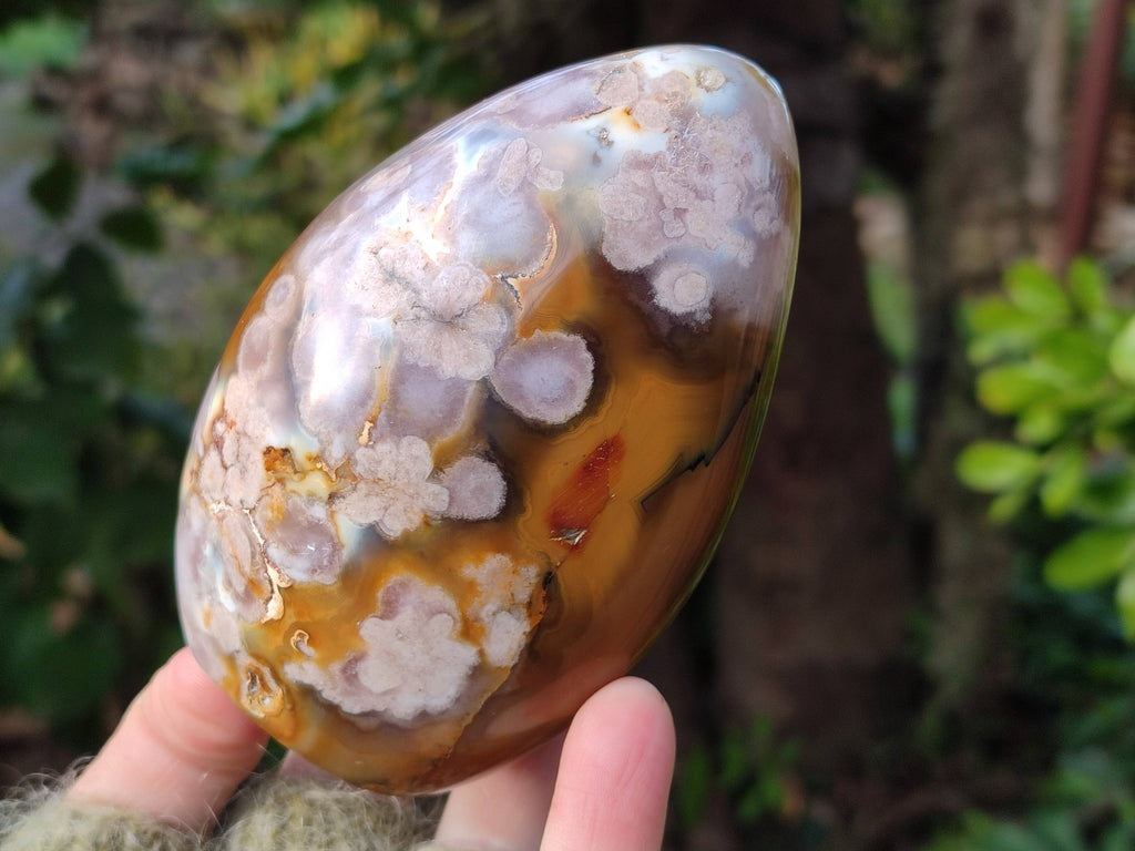 Polished Fossil Flower Agate Standing Free Forms x 4 From Antsahalova, Madagascar - Toprock Gemstones and Minerals 