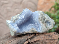Natural Blue Lace Agate Geode Specimens x 12 From Malawi