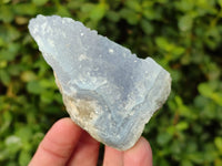 Natural Blue Lace Agate Geode Specimens x 12 From Malawi