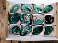 Polished Emerald Mtorolite Free Forms x 12 From Mutorashanga, Zimbabwe - Toprock Gemstones and Minerals 