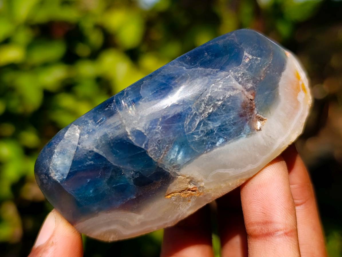 Polished Watermelon Fluorite Free Forms x 12 From Uis, Namibia - Toprock Gemstones and Minerals 