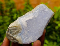 Natural Blue Lace Agate Geode Specimens x 26 From Malawi
