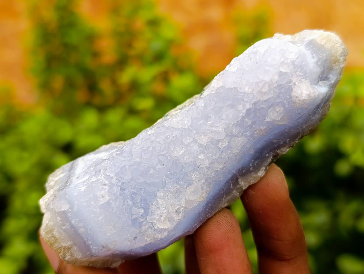 Natural Blue Lace Agate Geode Specimens x 26 From Malawi - Toprock Gemstones and Minerals 