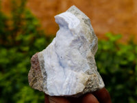 Natural Blue Lace Agate Geode Specimens x 26 From Malawi