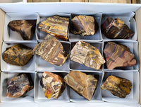 Natural Selected Nguni Jasper Cobbed Specimens x 12 From Prieska, South Africa