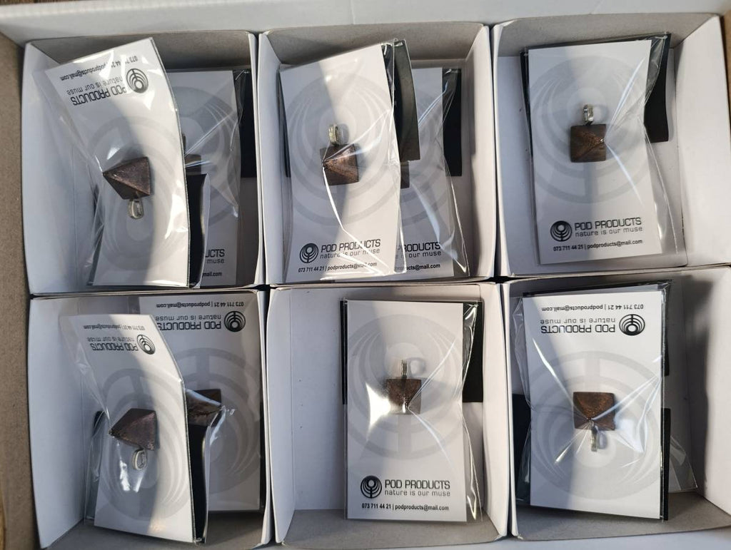 Polished Hand Crafted Pyramid Orgonite Pendants - sold per piece - From South Africa - Toprock Gemstones and Minerals 