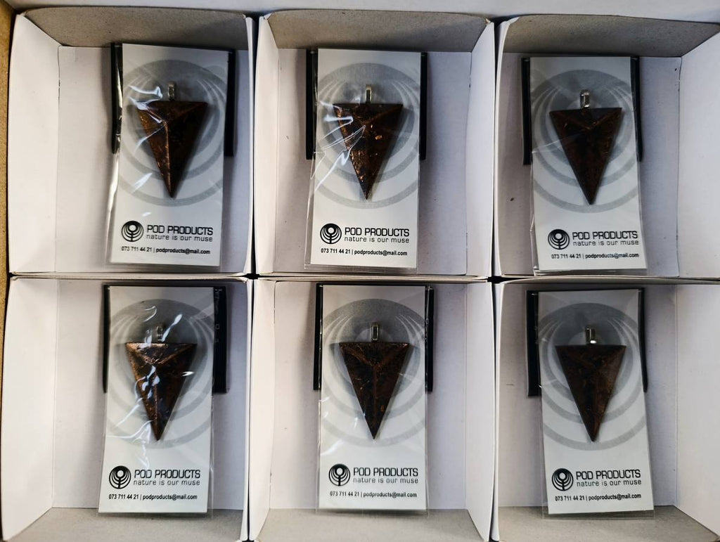 Polished Hand Crafted Orgonite Shield Pendants  - sold per piece - From South Africa - Toprock Gemstones and Minerals 