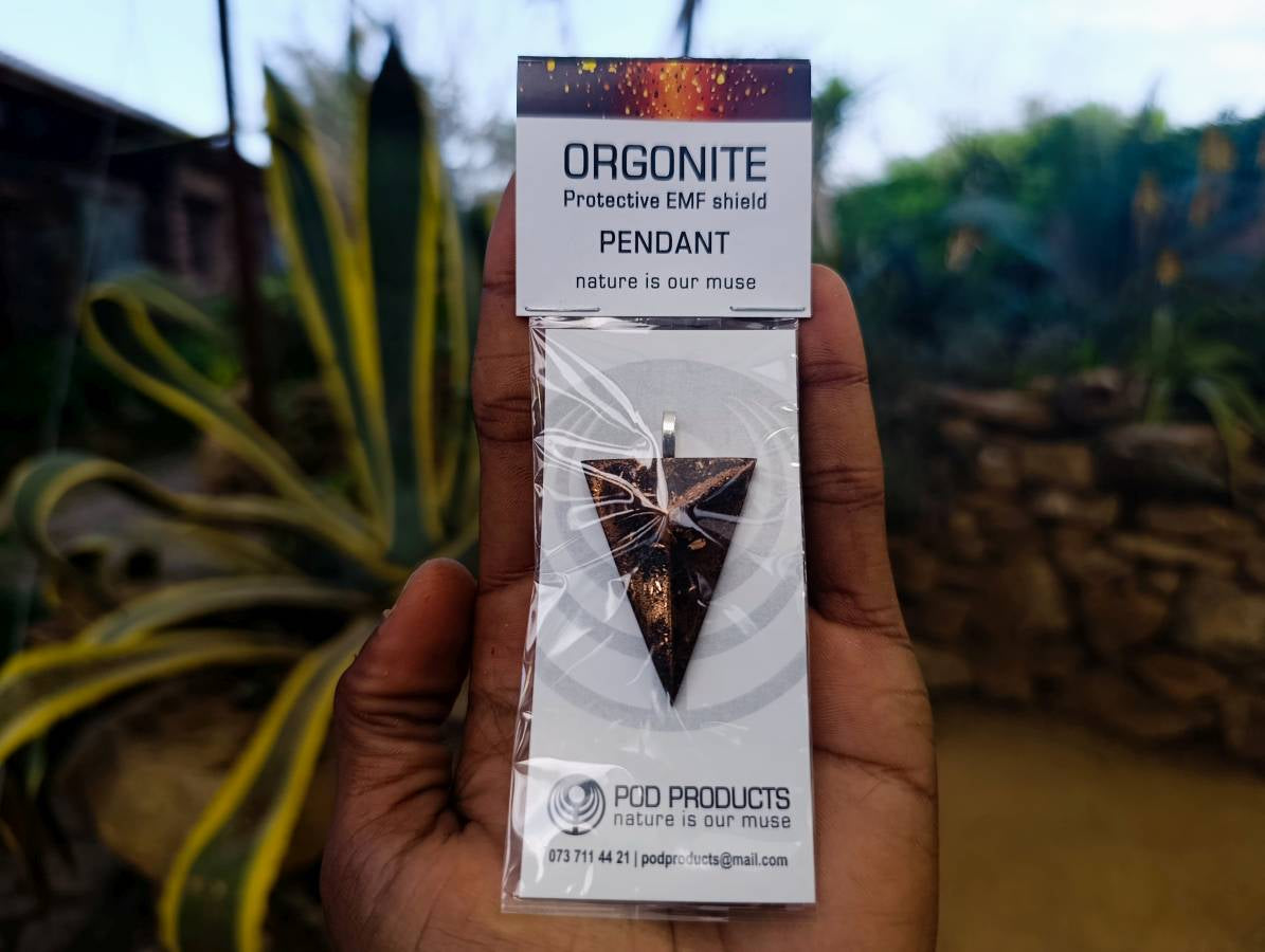 Polished Hand Crafted Orgonite Shield Pendants  - sold per piece - From South Africa - Toprock Gemstones and Minerals 