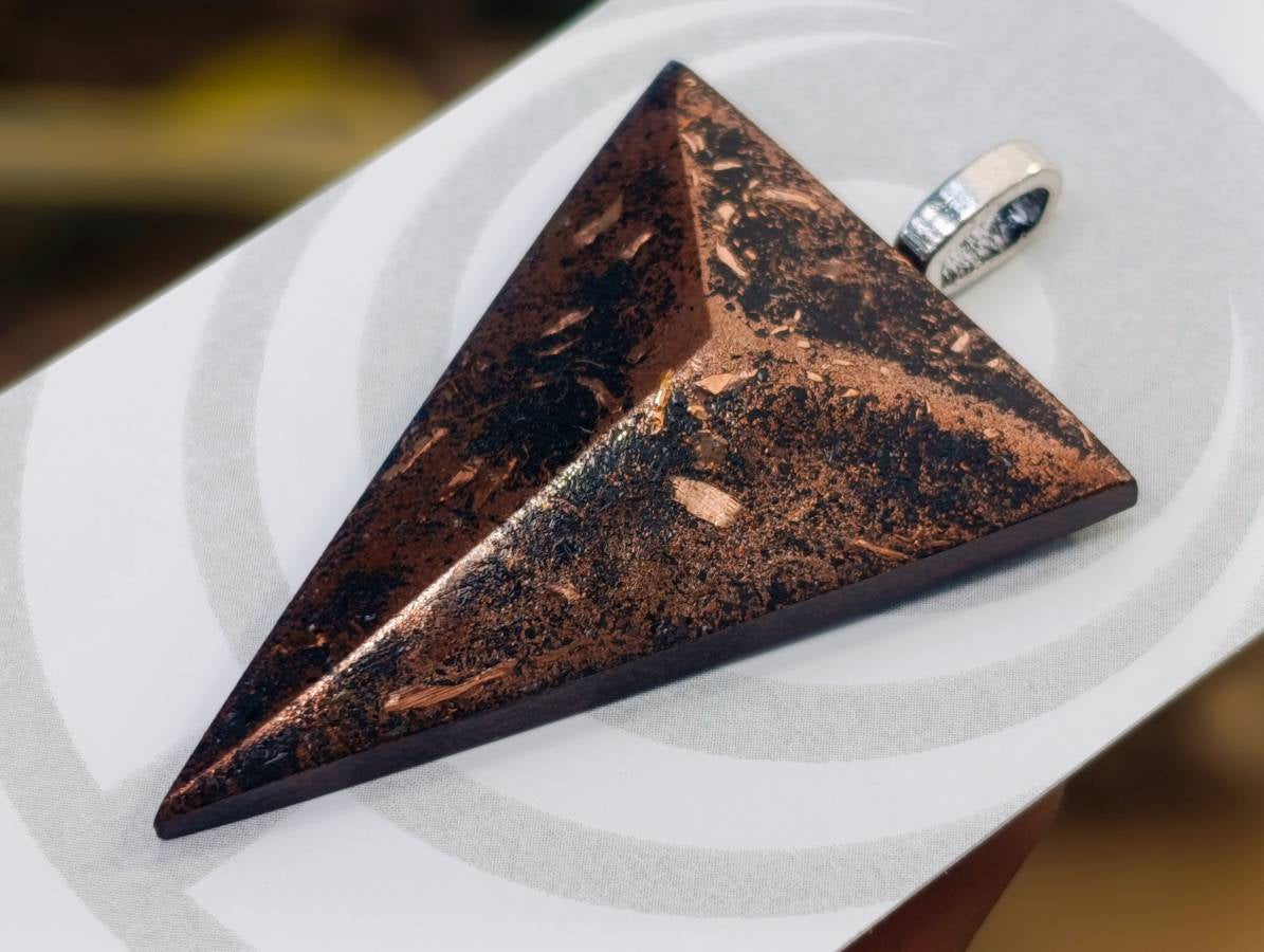 Polished Hand Crafted Orgonite Shield Pendants  - sold per piece - From South Africa - Toprock Gemstones and Minerals 