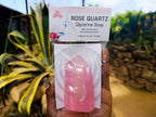 Rose Quartz Glycerin Handmade Soap With Rose Essential Oil - sold per soap - From South Africa - Toprock Gemstones and Minerals 