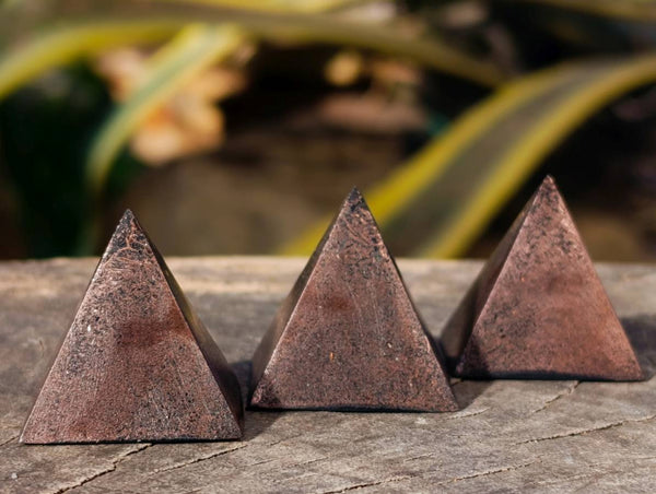 Polished Hand Crafted Orgonite Pyramids - sold per piece - From South Africa