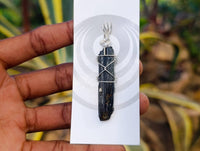 Natural Aegirine Crystals with Silver Wire Wrap - Sold per Piece - South Africa