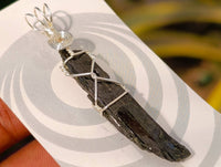 Natural Aegirine Crystals with Silver Wire Wrap - Sold per Piece - South Africa