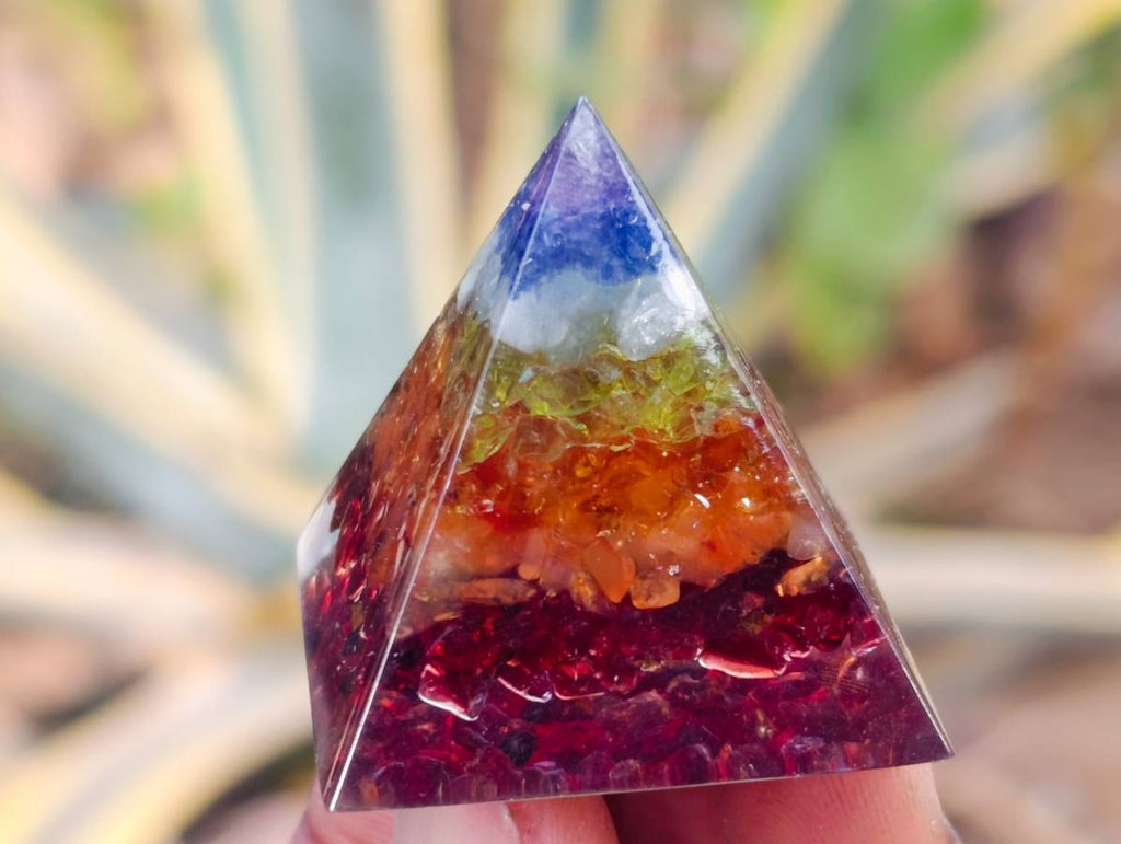 Polished Piezoelectric Chakra Pyramid - sold per piece - From Bulwer, South Africa - Toprock Gemstones and Minerals 