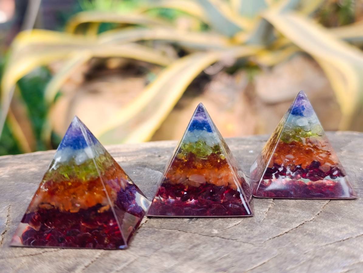 Polished Piezoelectric Chakra Pyramid - sold per piece - From Bulwer, South Africa - Toprock Gemstones and Minerals 