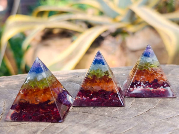 Polished Piezoelectric Chakra Pyramid - sold per piece - From Bulwer, South Africa