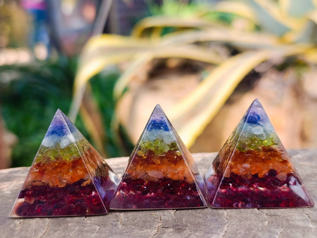 Polished Piezoelectric Chakra Pyramid - sold per piece - From Bulwer, South Africa - Toprock Gemstones and Minerals 