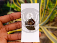 Natural Ammonite Fossil with Silver Wire Wrap - Sold per Piece - South Africa