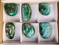 Polished Emerald Mtorolite Free Forms x 6 From Mutorashanga, Zimbabwe - Toprock Gemstones and Minerals 