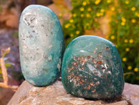 Polished Emerald Mtorolite Free Forms x 6 From Mutorashanga, Zimbabwe - Toprock Gemstones and Minerals 
