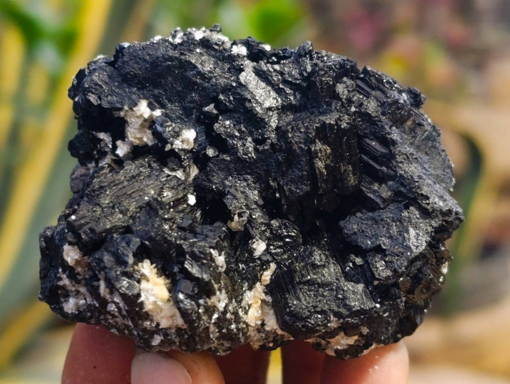 Natural Schorl Black Tourmaline Specimens x 12 From Erongo, Namibia - Toprock Gemstones and Minerals 