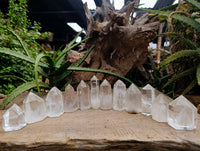 Polished Clear Quartz Crystals x 12 From Madagascar - Toprock Gemstones and Minerals 