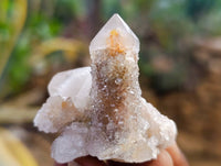 Natural Golden Limonite Coated Spirit Quartz Clusters x 35 From Boekenhouthoek, South Africa