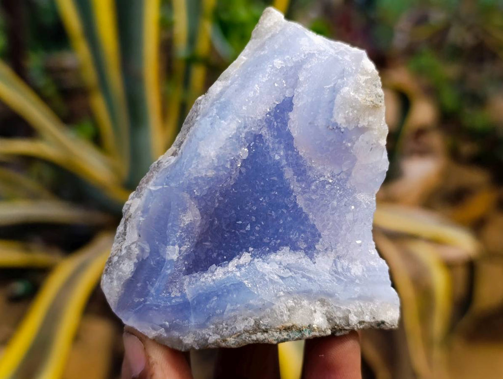 Natural Blue Lace Agate Geode Specimens x 12 From Nsanje, Malawi - Toprock Gemstones and Minerals 