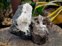 Natural Quartz Matrix Specimens x 2 From Brandberg, Namibia