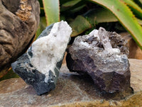 Natural Quartz Matrix Specimens x 2 From Brandberg, Namibia