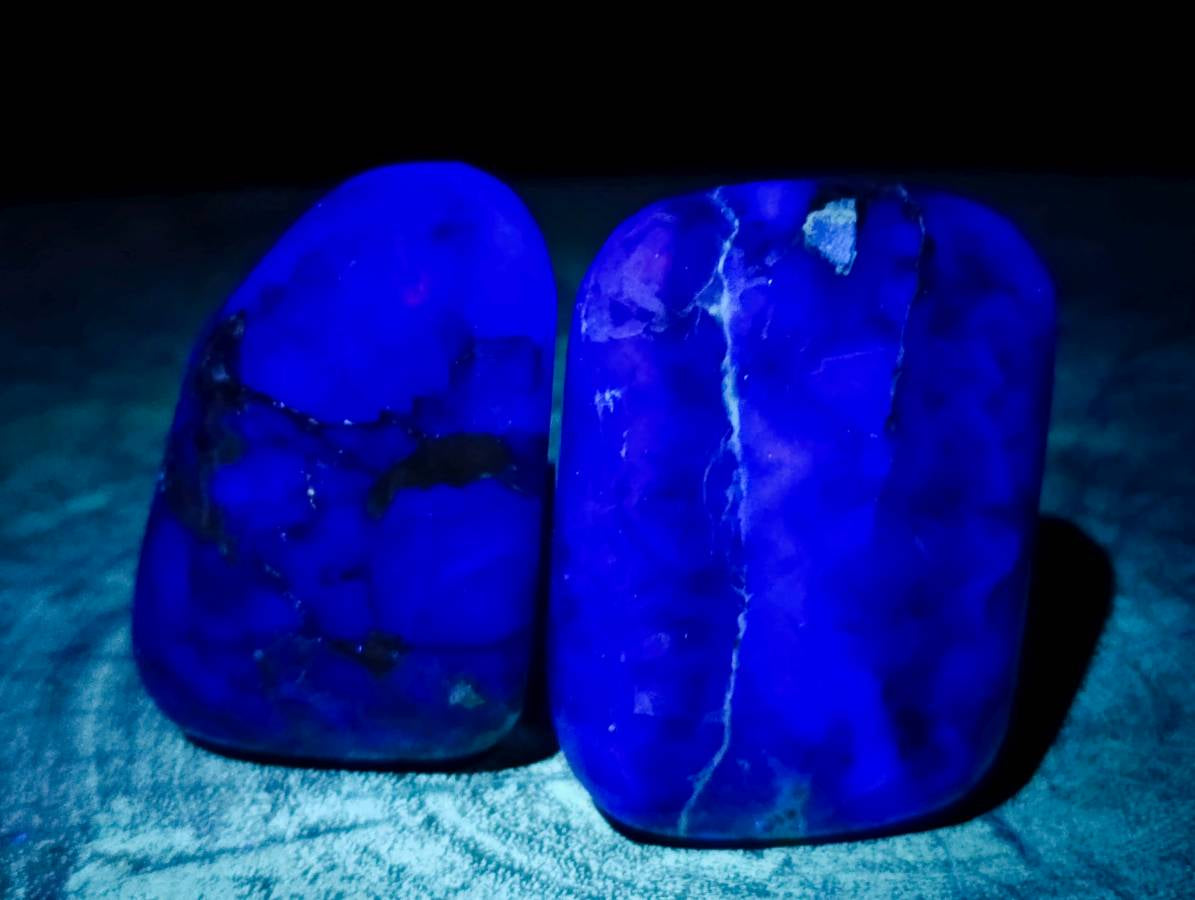 Polished Watermelon Fluorite Free Forms x 8 From Uis, Namibia - Toprock Gemstones and Minerals 