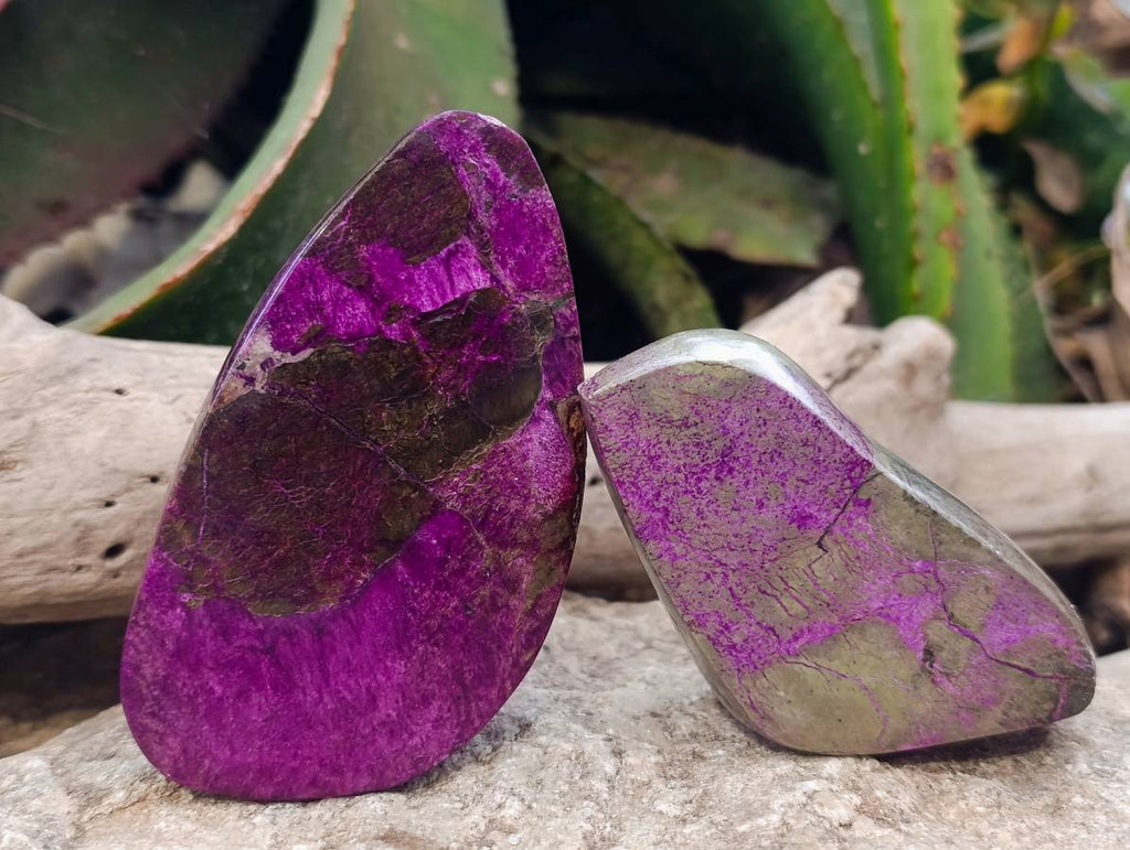 Polished Stichtite Free Forms x 6 From Barberton, South Africa - Toprock Gemstones and Minerals 