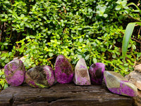 Polished Stichtite Free Forms x 6 From Barberton, South Africa