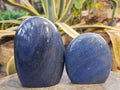 Polished Lazulite Standing Free Forms x 2 From Madagascar - Toprock Gemstones and Minerals 