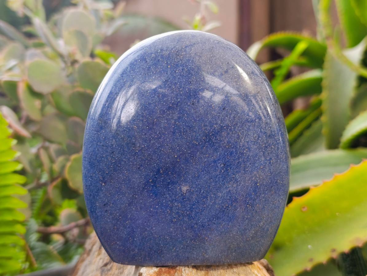 Polished Lazulite Standing Free Forms x 2 From Madagascar - Toprock Gemstones and Minerals 