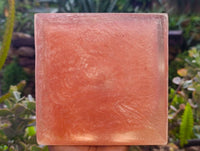 Hand Made Rose Quartz Mushroom Set In Resin Light Box x 1 From Madagascar