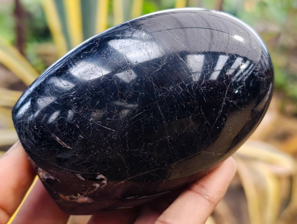 Polished Black Tourmaline Standing Free Forms x 4 From Madagascar - Toprock Gemstones and Minerals 