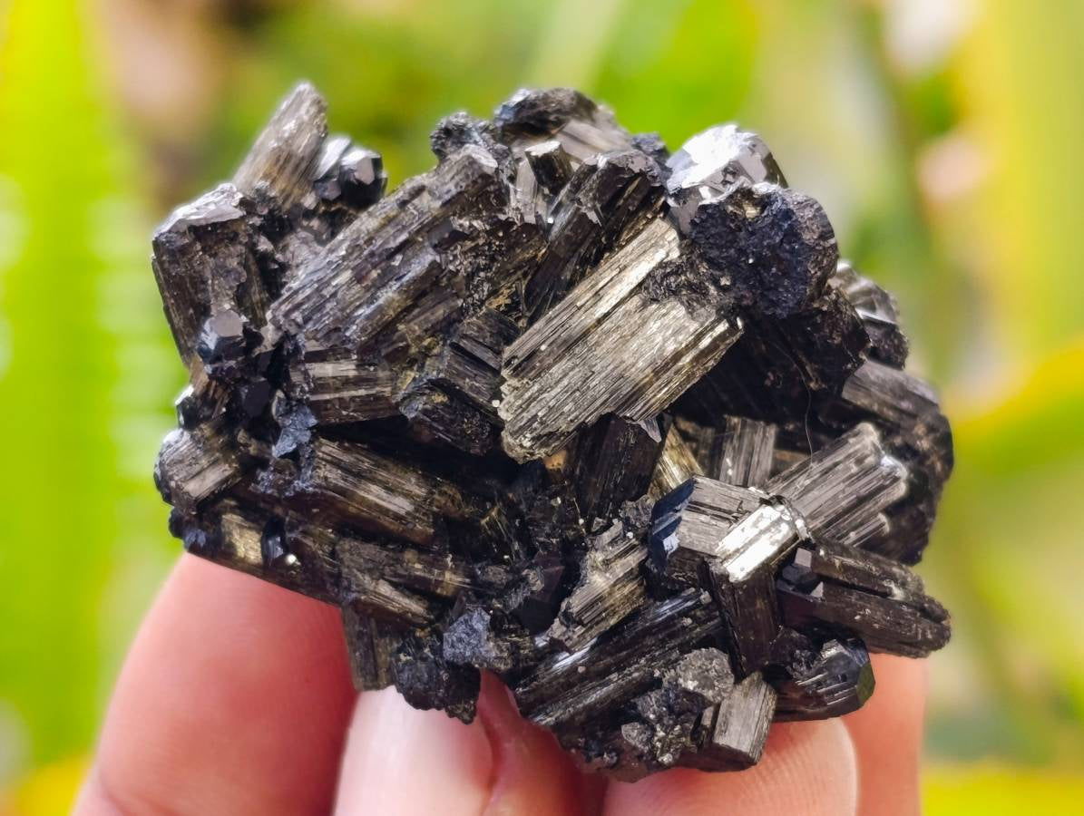 Natural Schorl Black Tourmaline Specimens x 12 From Erongo, Namibia - Toprock Gemstones and Minerals 