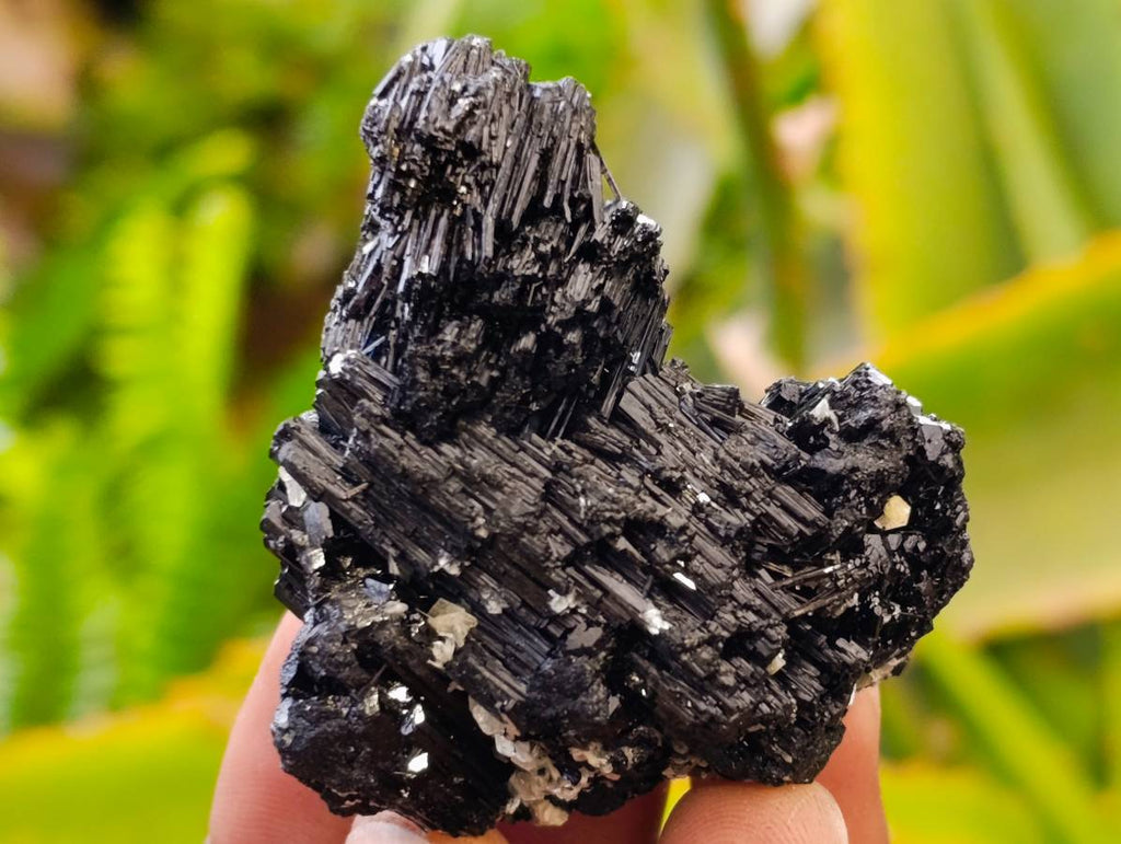 Natural Schorl Black Tourmaline Specimens x 12 From Erongo, Namibia - Toprock Gemstones and Minerals 