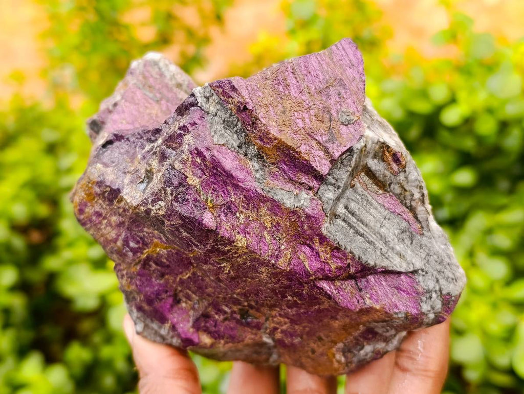 Natural Metallic Purpurite Cobbed Specimens x 2 From Erongo, Namibia - Toprock Gemstones and Minerals 