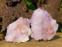 Natural Amethyst Spirit Quartz Clusters x 6 From Boekenhouthoek, South Africa